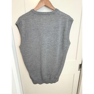Monte‎ Carlo Magna Wool Gray V-Neck Sweater Vest Size 42